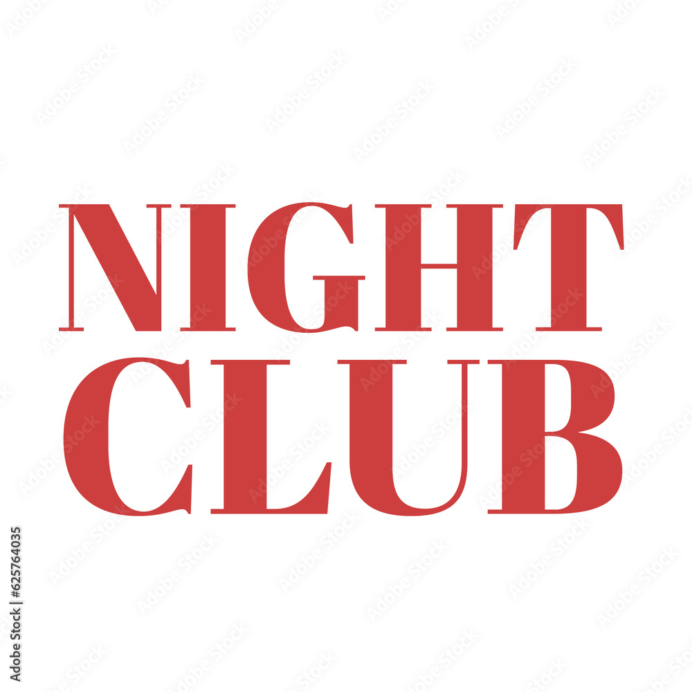 Digital png illustration of night club text on transparent background Digital png illustration of night club text on transparent background