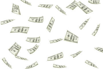 Digital png illustration of floating cash on transparent background