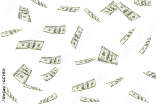 Digital png illustration of floating cash on transparent background