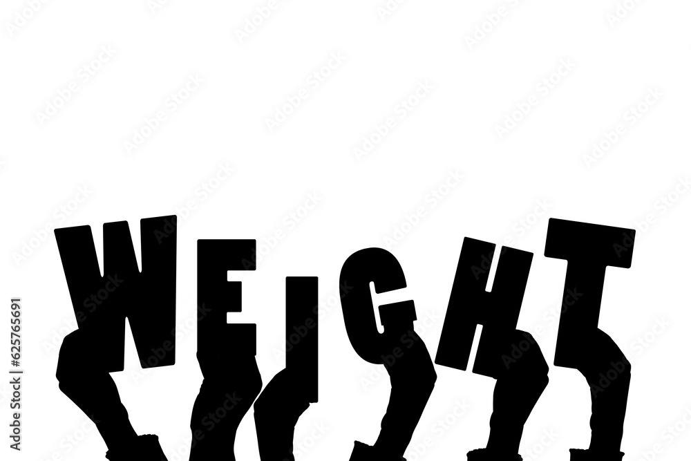 Digital png illustration of holding weight text letters on transparent background Digital png illustration of holding weight text letters on transparent background