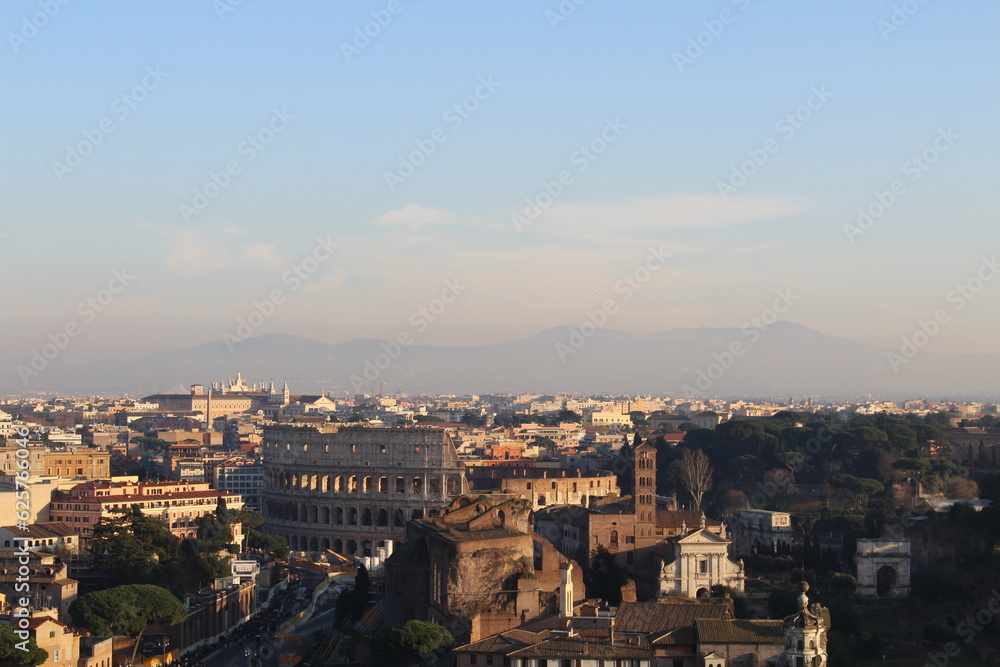 rome italy skyline 