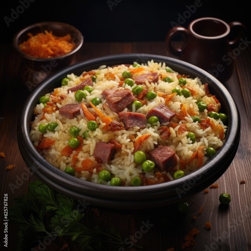 couscous with vegetables and meat generative ai 