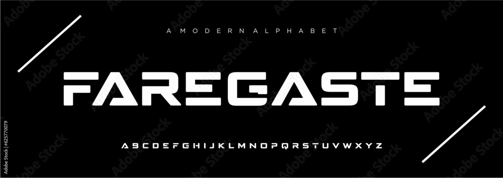 Obraz premium Abstract sport modern fonts sport digital game music future creative font
