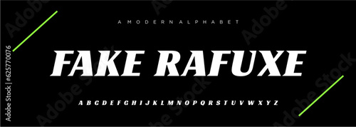 Abstract sport modern fonts sport digital game music future creative font