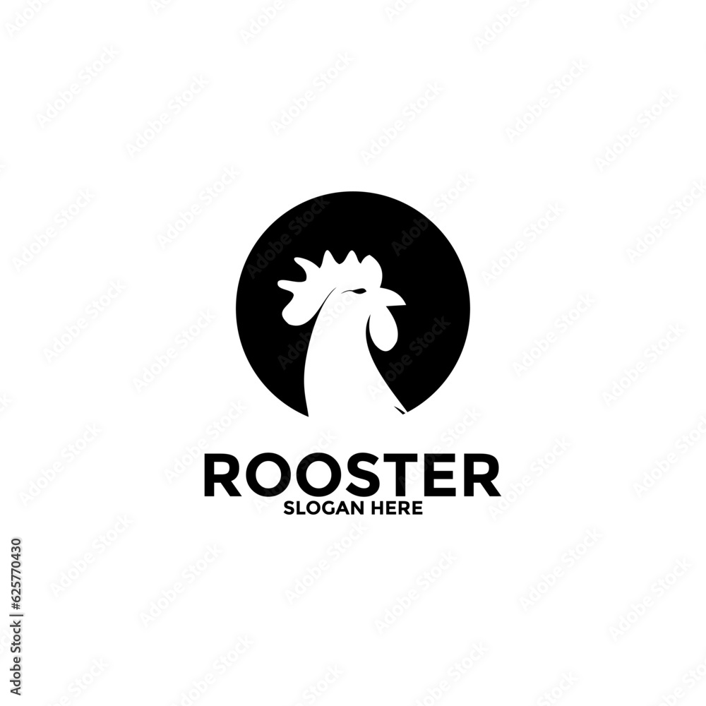 Rooster logo design vector template Rooster logo design vector template