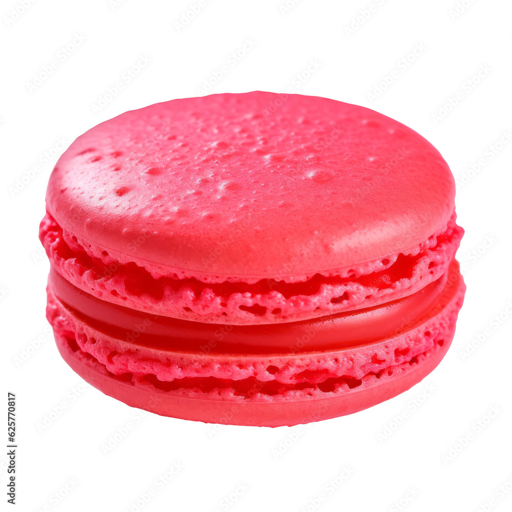 red macaroon isolated on transparent background cutout red macaroon isolated on transparent background cutout