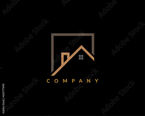 Modern Real Estate logo design 