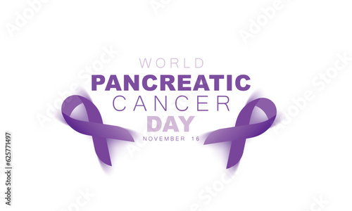 World Pancreatic Cancer day. background, banner, card, poster, template. Vector illustration.