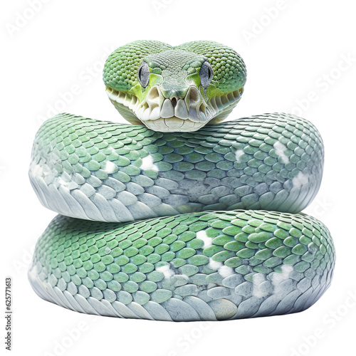 snake isolated on transparent background cutout photo