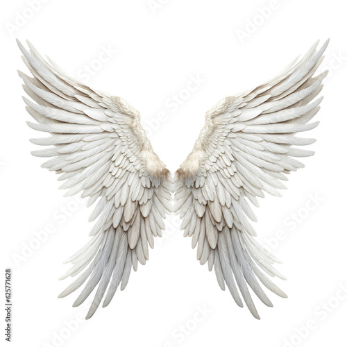 angel wings isolated on transparent background cutout © Papugrat