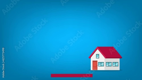 Wallpaper Mural House locked in inside the cage. Mortgage dept. Real estate concept. Torontodigital.ca