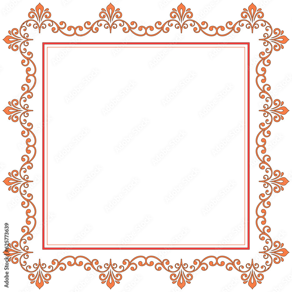 Vintage set of horizontal, square and round elements. Different elements for backgrounds, frames and monograms. Classic patterns. Set of vintage patterns