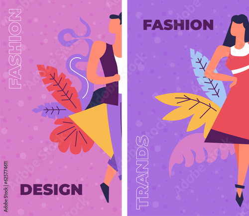 Fashion and design, courses on creative art vector