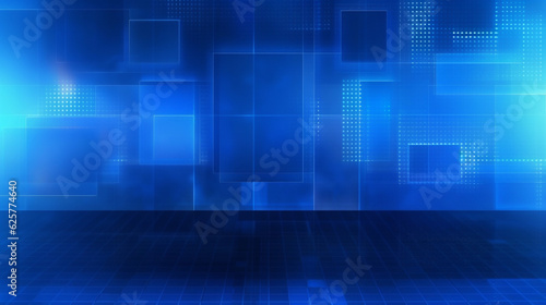 Blue technology grid backgroundabstract virtual screen background