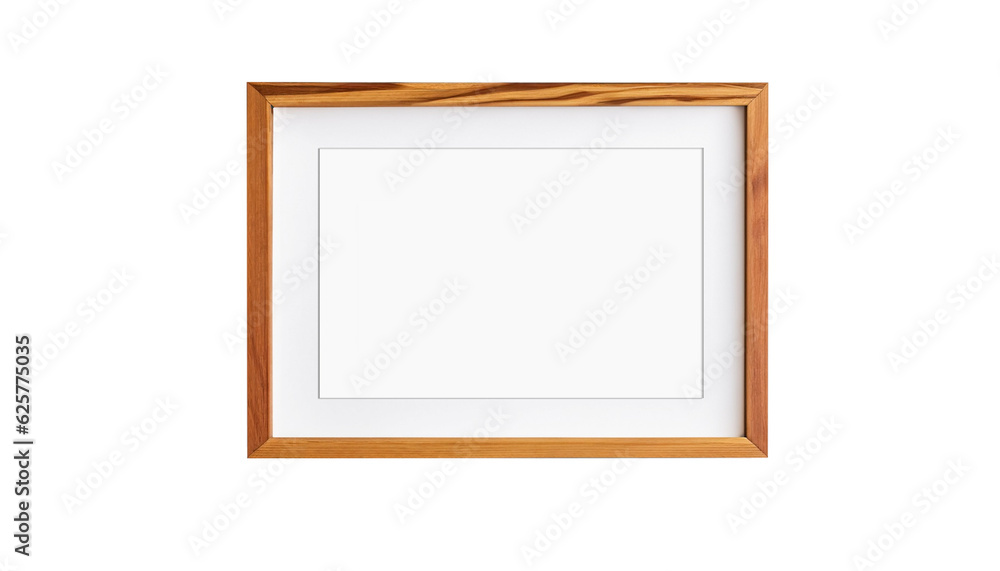 wooden picture frame PNG file