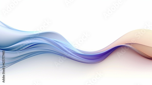 Beautiful modern background with wavy fractal lines on white background © alisaaa