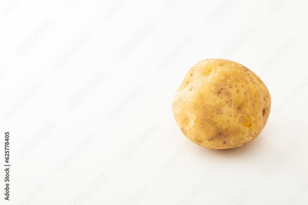 白背景のジャガイモ