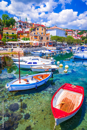 Opatija, Croatia. Popular tourist resort on Adriatic Sea coastline.