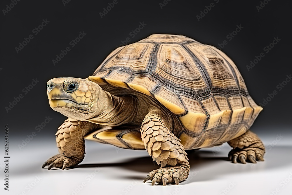 Fototapeta premium Image of tortoise. Wildlife Animals. Illustration, Generative AI.