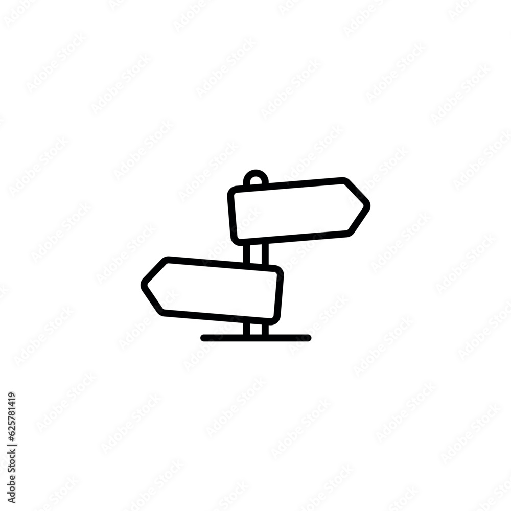Road Sign icon design with white background stock illustration Road Sign icon design with white background stock illustration