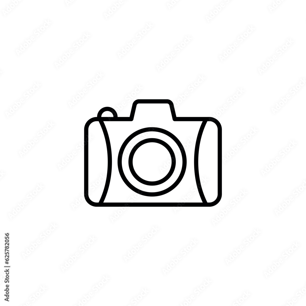 Camera icon design with white background stock illustration Camera icon design with white background stock illustration
