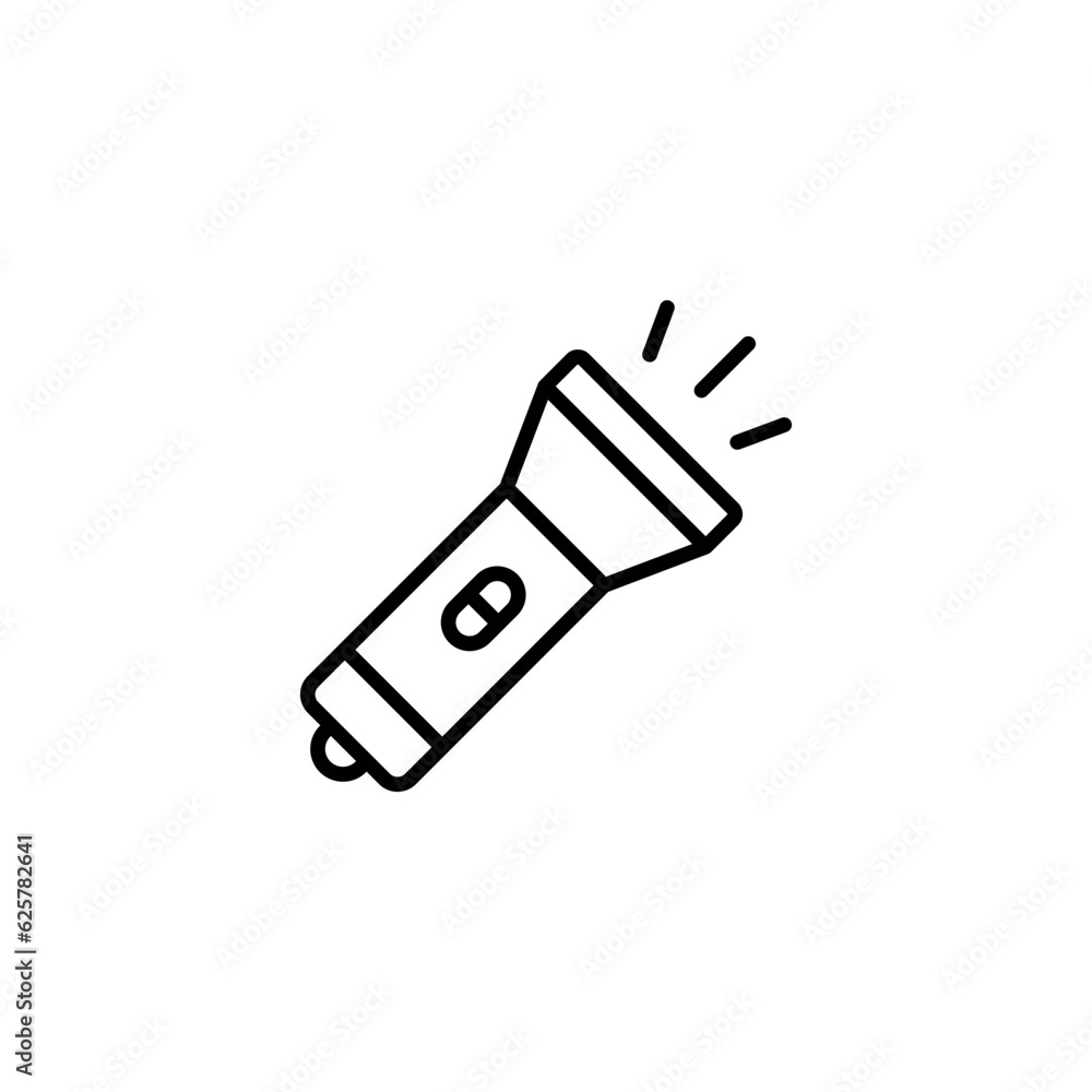 Flash light icon design with white background stock illustration Flash light icon design with white background stock illustration