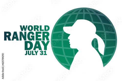 World Ranger Day Vector Template Design Illustration. July 31. Suitable for greeting card, poster and banner