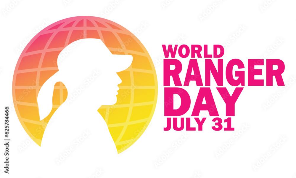 World Ranger Day Vector Illustration. July 31. Suitable for greeting card, poster and banner