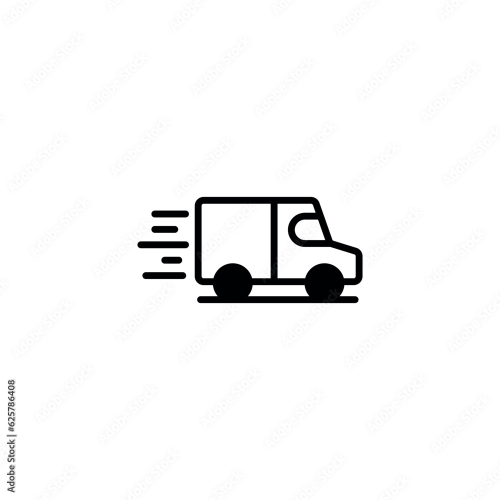 Van icon design with white background stock illustration Van icon design with white background stock illustration