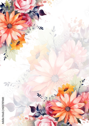 Watercolor floral illustration - green leaf Frame collection, for wedding stationary, greetings, wallpapers, fashion, background. Eucalyptus, olive, green leaves, etc. High quality illustration