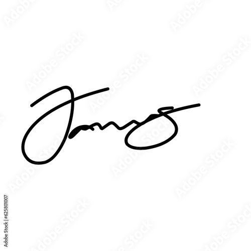 Signature fictitious Autograph