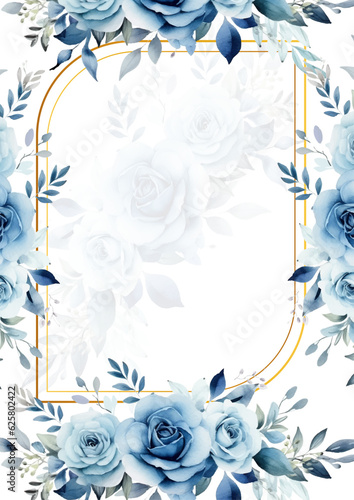 Watercolor floral illustration - green leaf Frame collection, for wedding stationary, greetings, wallpapers, fashion, background. Eucalyptus, olive, green leaves, etc. High quality illustration