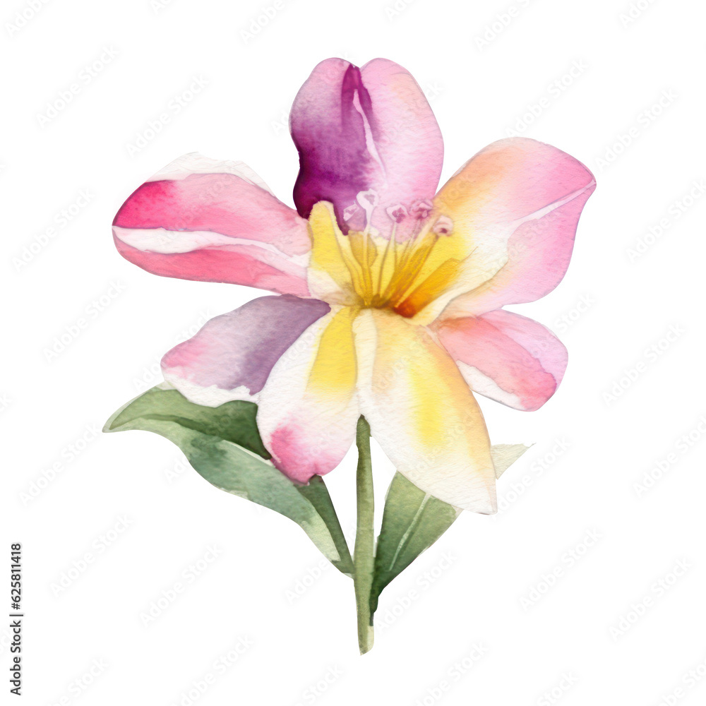 flower botanical watercolor art