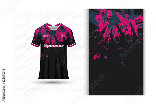 Sports jersey and t-shirt template sports jersey design vector. Sports design for football, racing, gaming jersey. Vector.	