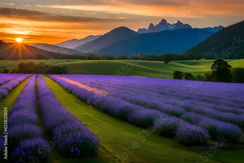 lavender field region