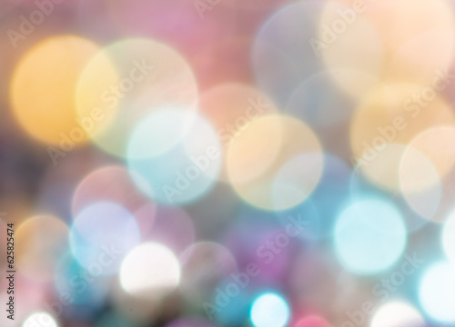 Multicolored festive bokeh as background.