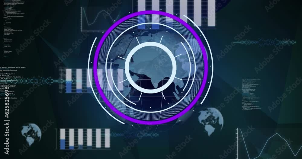 Animation of data processing over scope Animation of data processing over scope