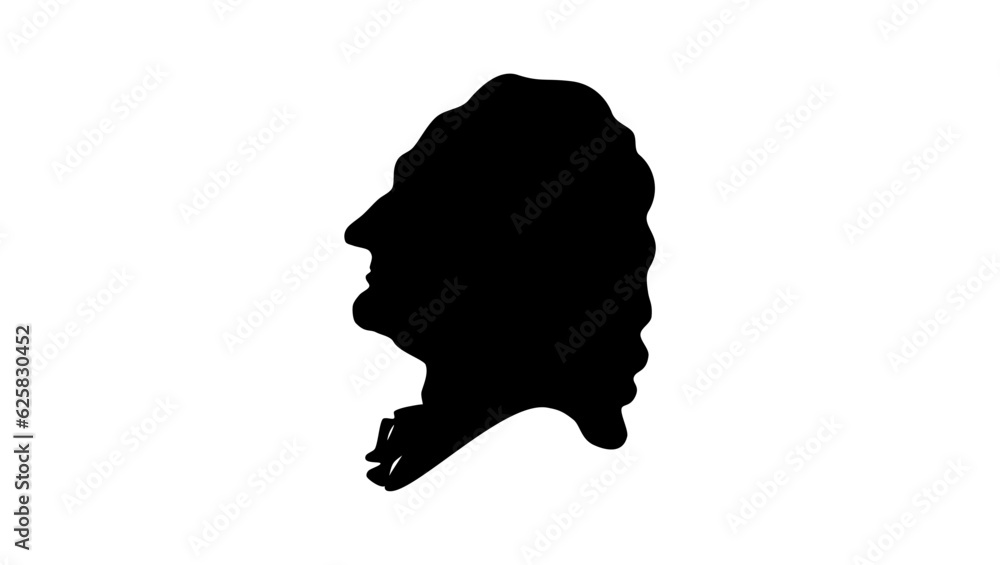 Jean-Philippe Rameau silhouette Jean-Philippe Rameau silhouette