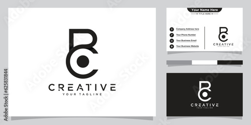 Initial BC,CB Abstract Letters Logo Monogram