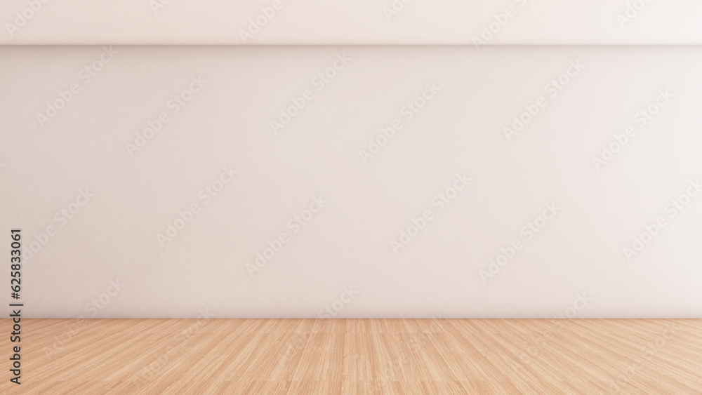 mock up wood floor on white wall,white room space,mock up for presentation ,3d rendering mock up wood floor on white wall,white room space,mock up for presentation ,3d rendering