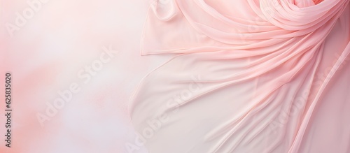 Photo of a woman in a white dress against a vibrant pink background with copy space