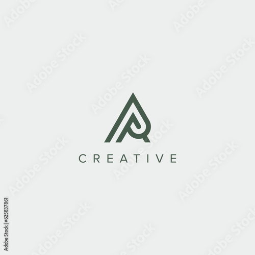 modern unique letter PA AP logo design template - vector.