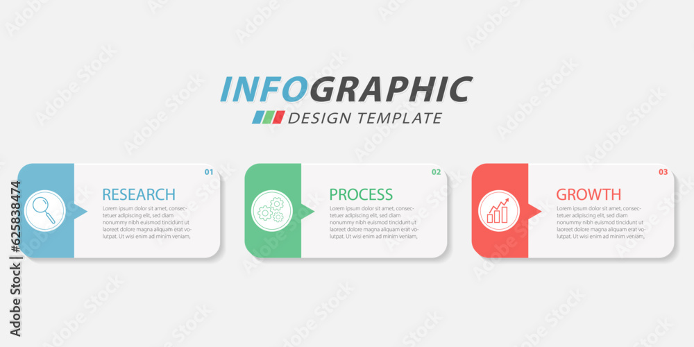 Fototapeta premium Timeline creator infographic template. 3 Step timeline journey, calendar Flat simple infographics design template. presentation numbers steps. Business concept with 3 options, vector illustration.