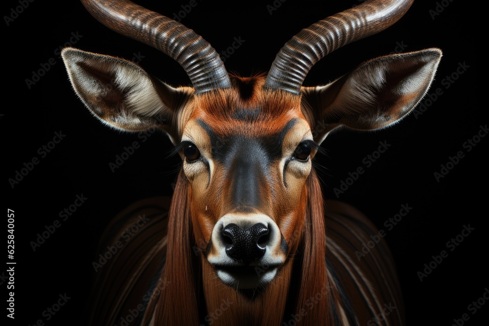 Fototapeta premium Big eastern bongo antelope. Generative AI