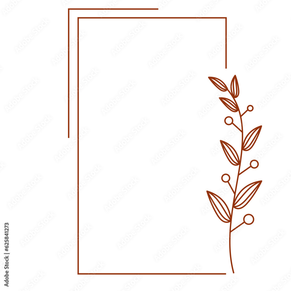 Obraz premium Aesthetic Floral Frame
