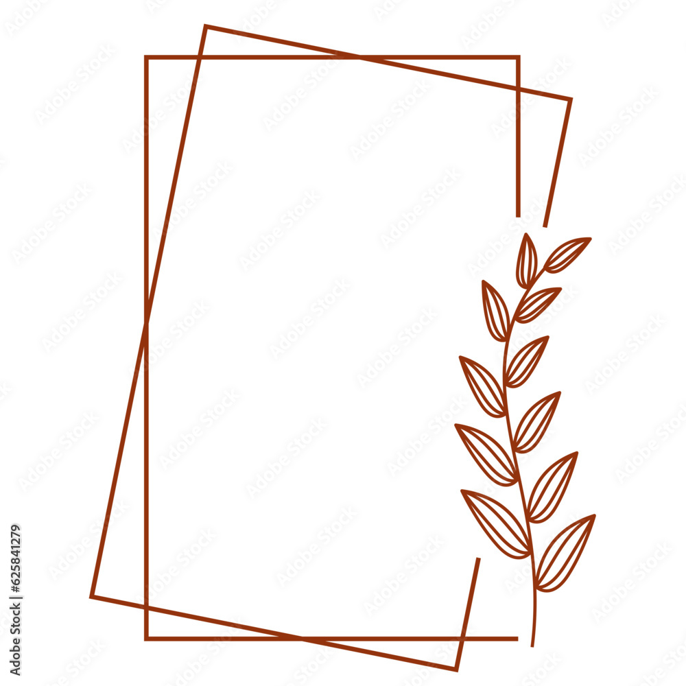 Obraz premium Aesthetic Floral Frame