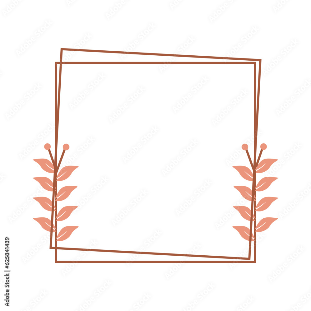 Obraz premium Aesthetic Floral Frame