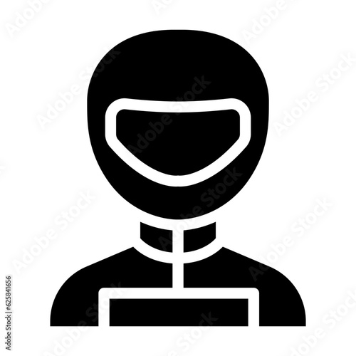 Bike racer icon