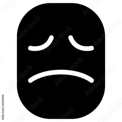 Sad face icon