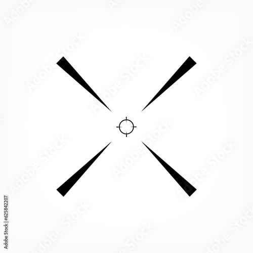 Precision Icon. Accurate Shoot Symbol. 